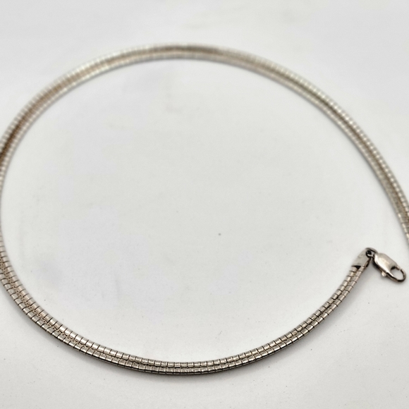 Vintage Milor Sterling Silver Omega Chain 17" - Picture 8 of 8
